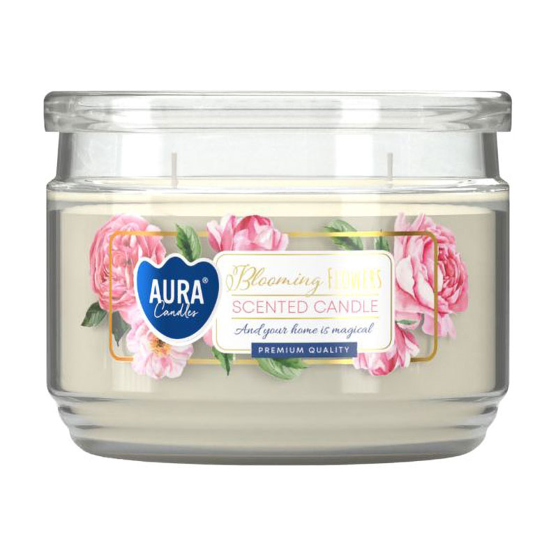 Ароматична свічка в банці Bispol Scented Candle Blooming Flowers, 280 г (snp106-449)
